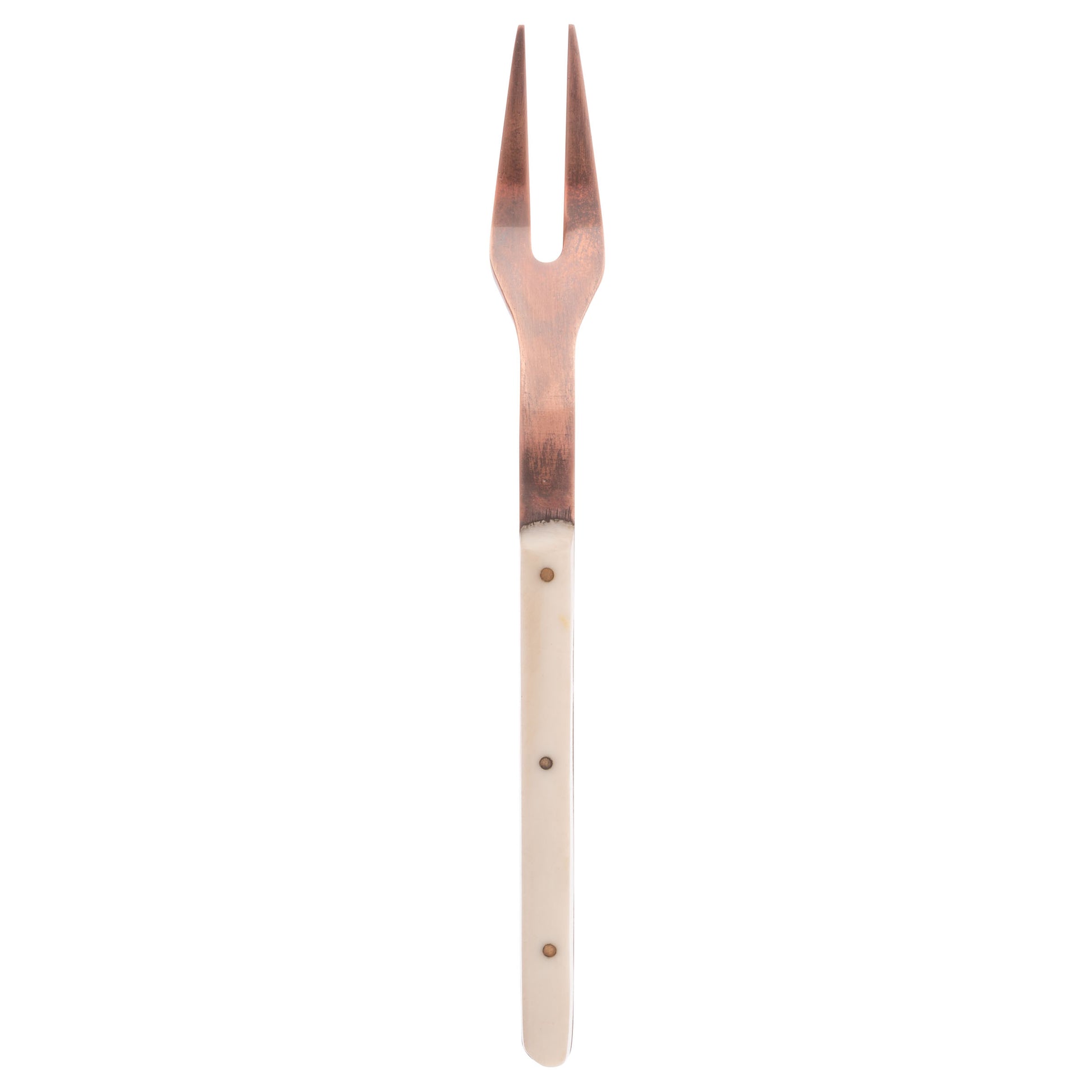Ivory Resin Appetizer Forks individual view. 