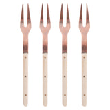 Ivory resin appetizer forks