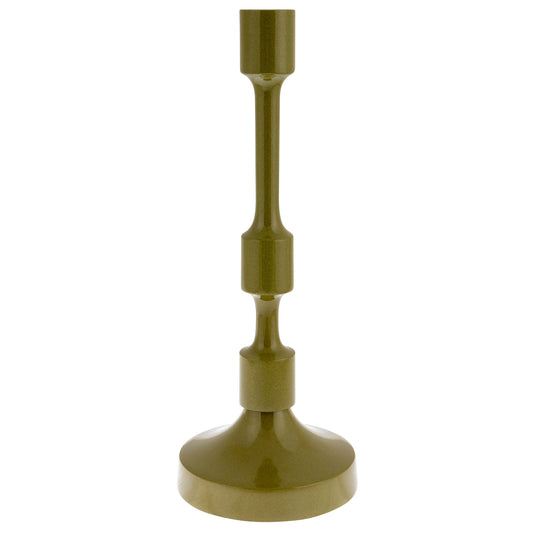 Large Juniper Metal Taper Candlestick Holder