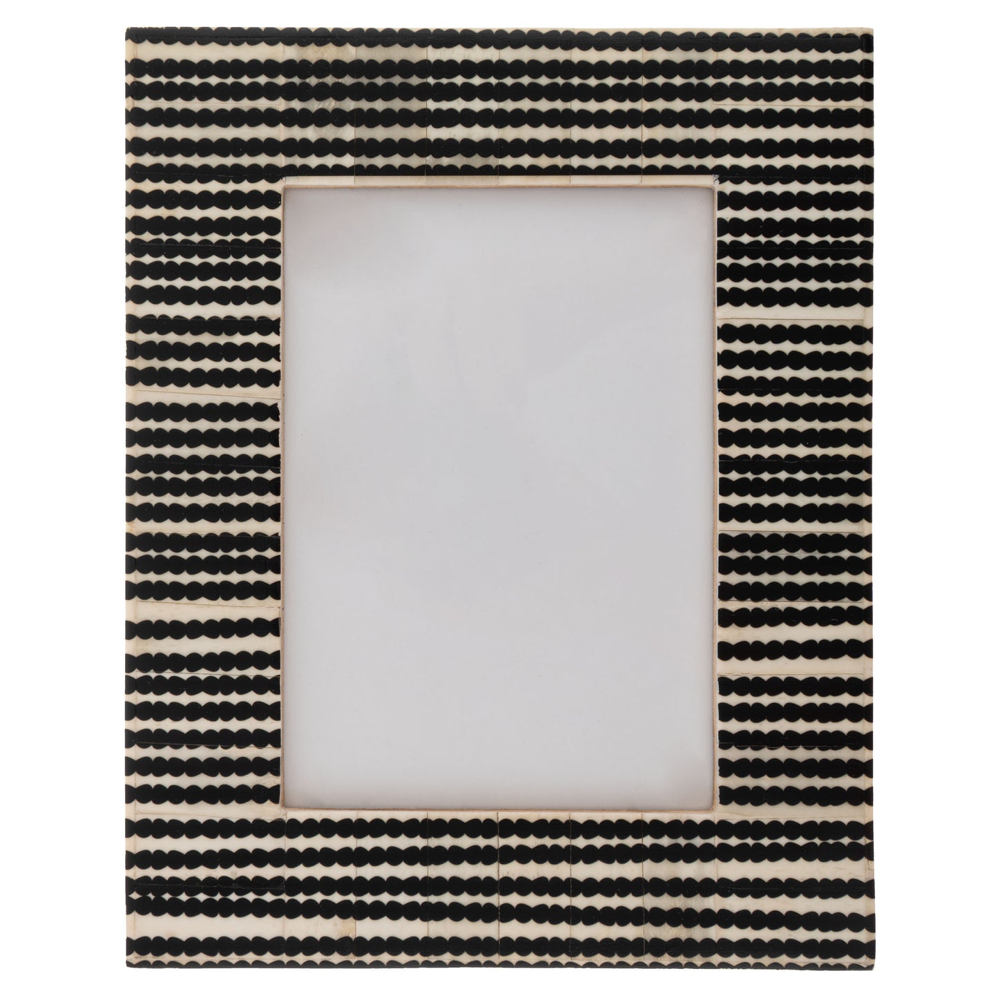 B&W Organinc Striped Natural Bone Picture Frame