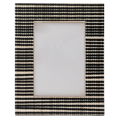 B&W Organinc Striped Natural Bone Picture Frame