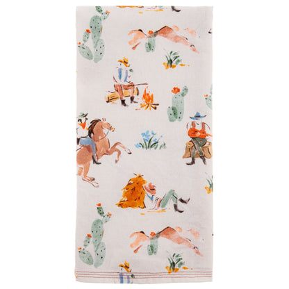 Vintage Cowboy Vintage Cowboy Tea Towel
