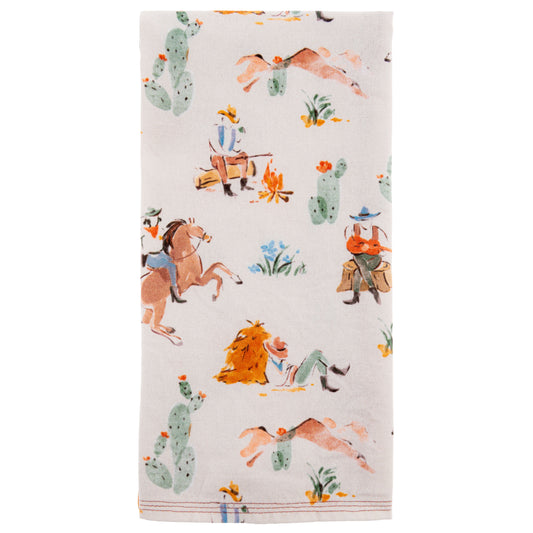 Vintage Cowboy Vintage Cowboy Tea Towel