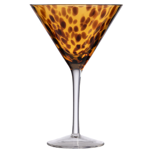 Tortoiseshell Martini Glass