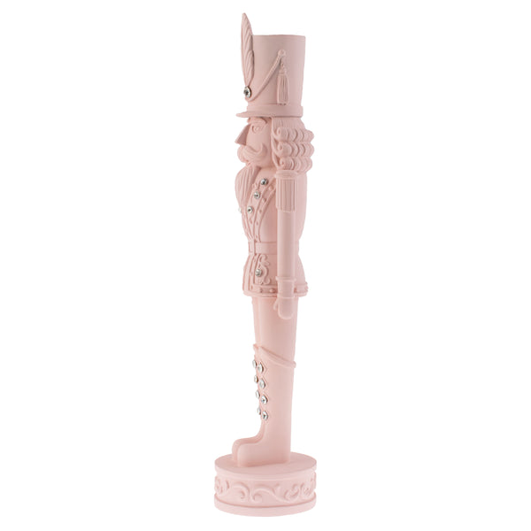 Light pink cavalier nutcracker side view