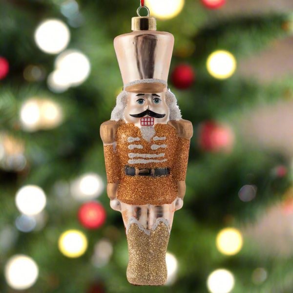 Nutcracker Mercury Glass Ornament