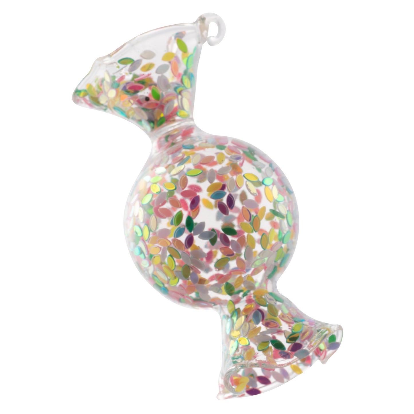 Round Confetti Wrapped Candy Lemon Lime Ornament