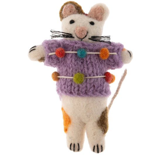 Calico Holiday Sweater Cat