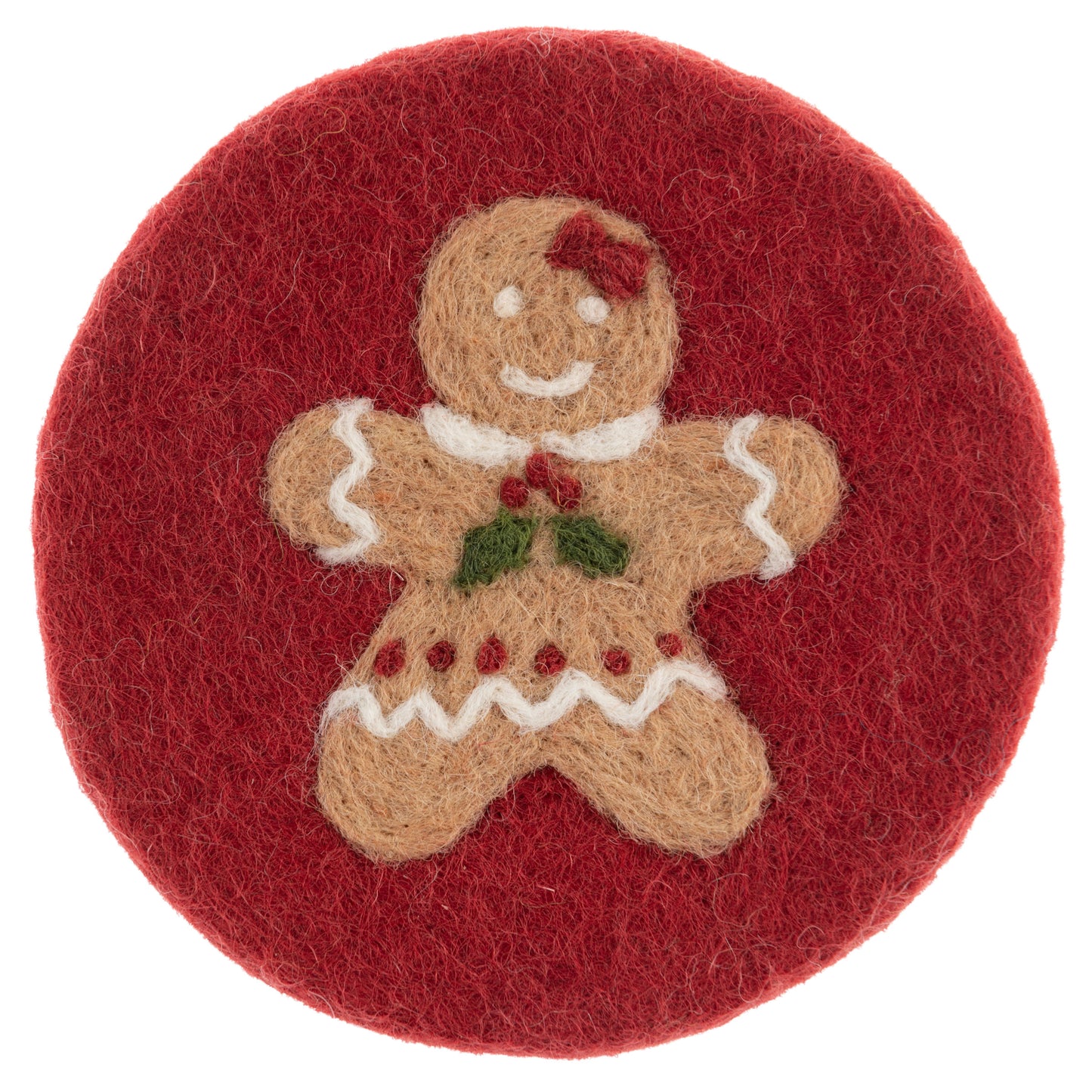Gingerbread Felt Coasters