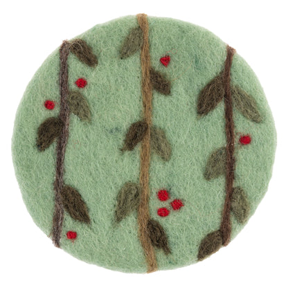 Holly Felt Coasters