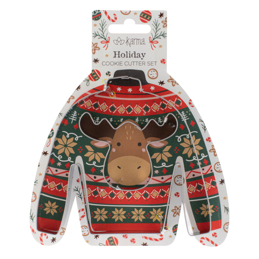 Moose Holiday Cookie Cutter Set