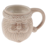 Cream santa mug