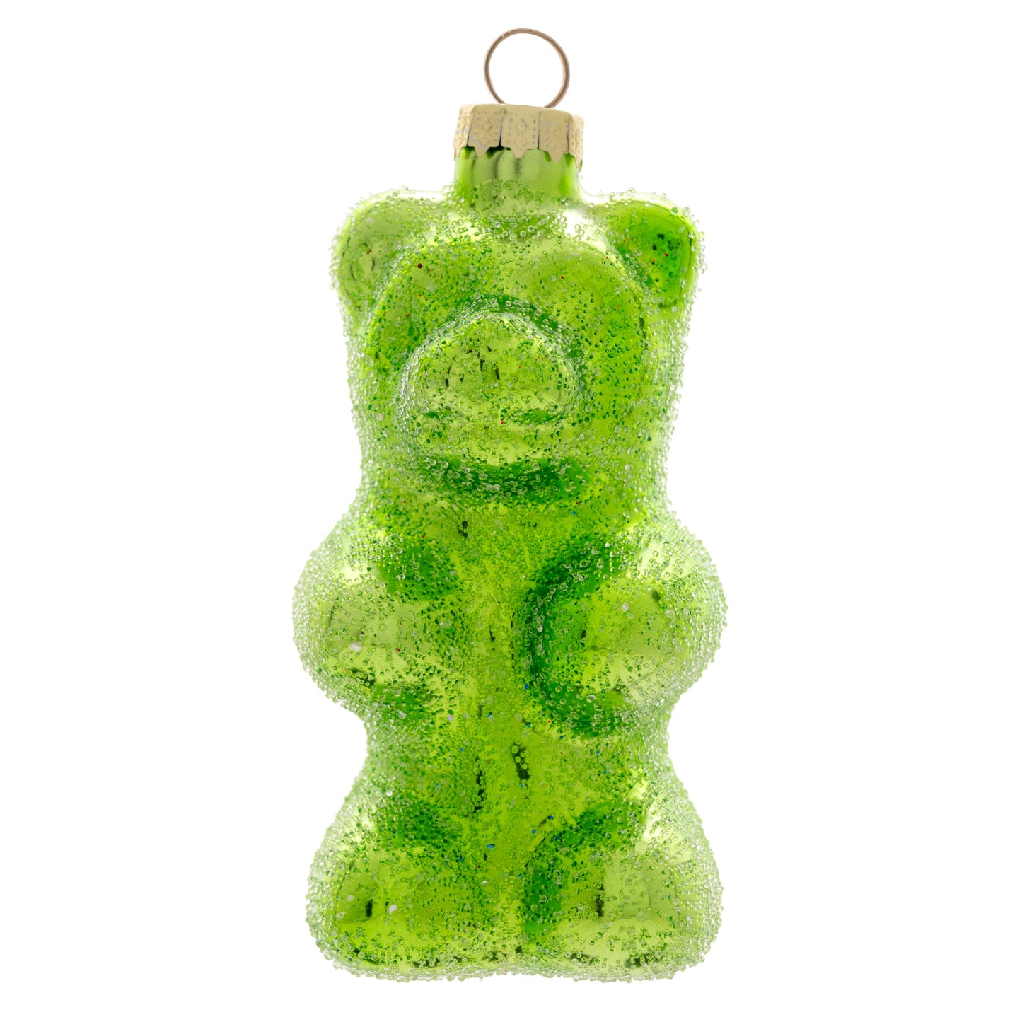 Apple Sour Gummy Bear Glass Ornament