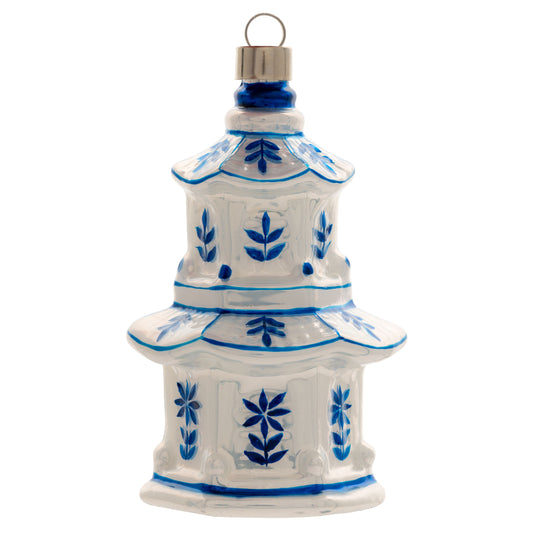 Pagoda Glass Ornament