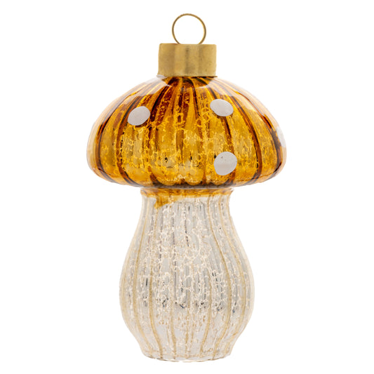 Mushroom Mercury Glass Ornament
