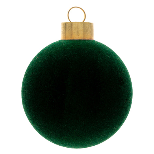 Forest Felted Ball Glass Ornament SM