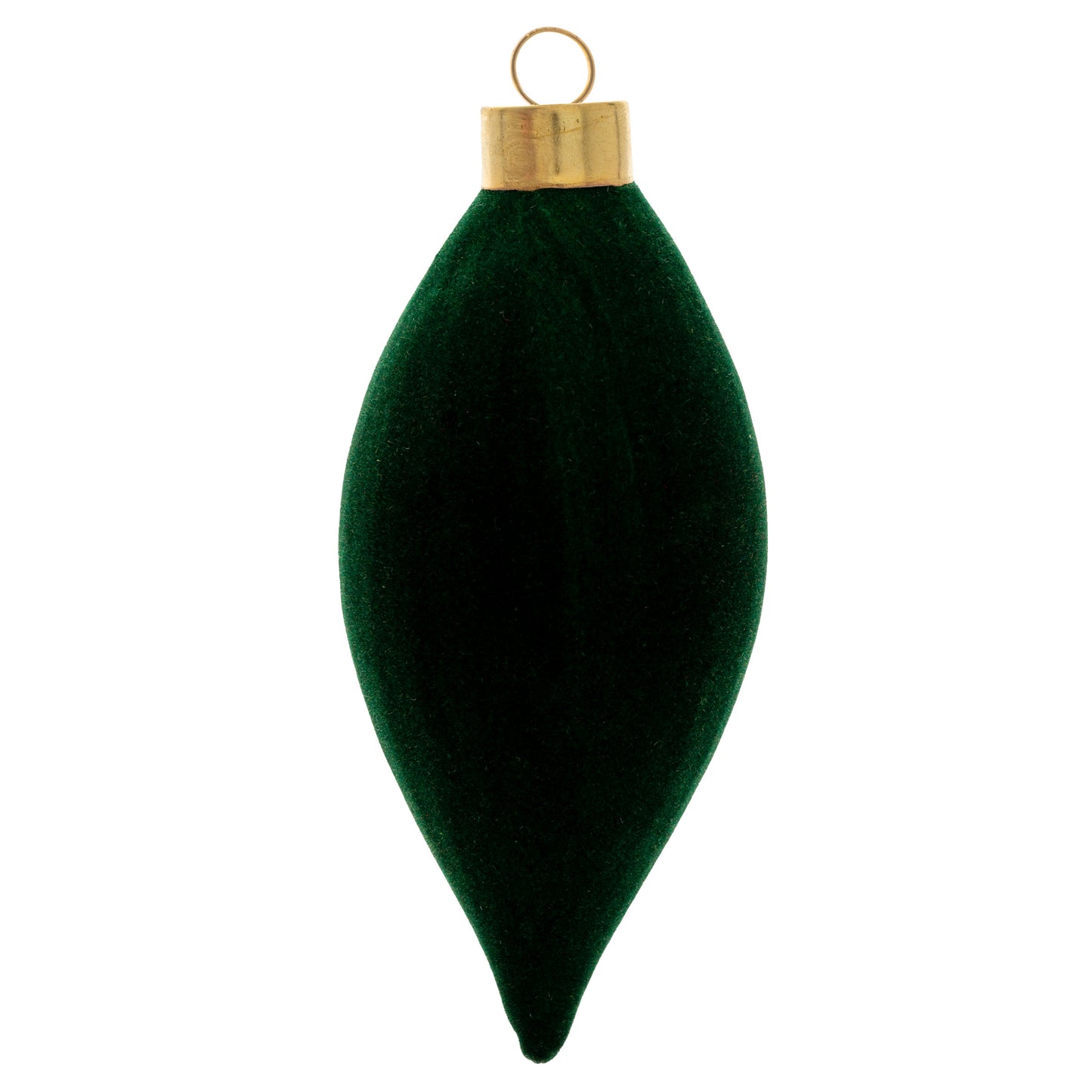 Forest Felted Teardrop Glass Ornament