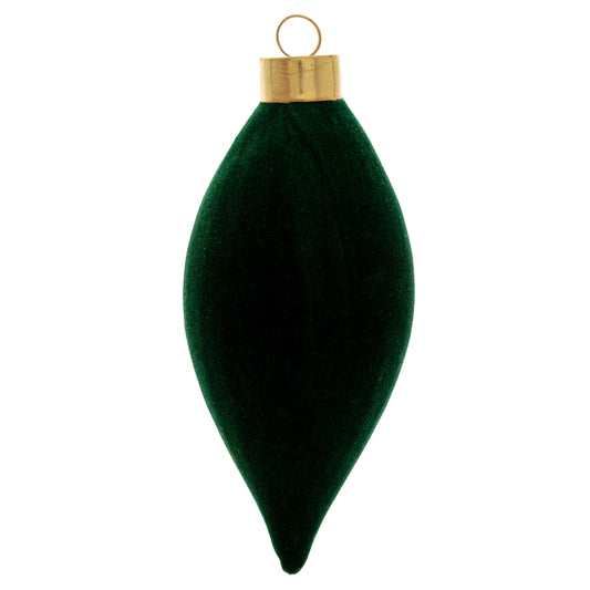 Forest Felted Teardrop Glass Ornament