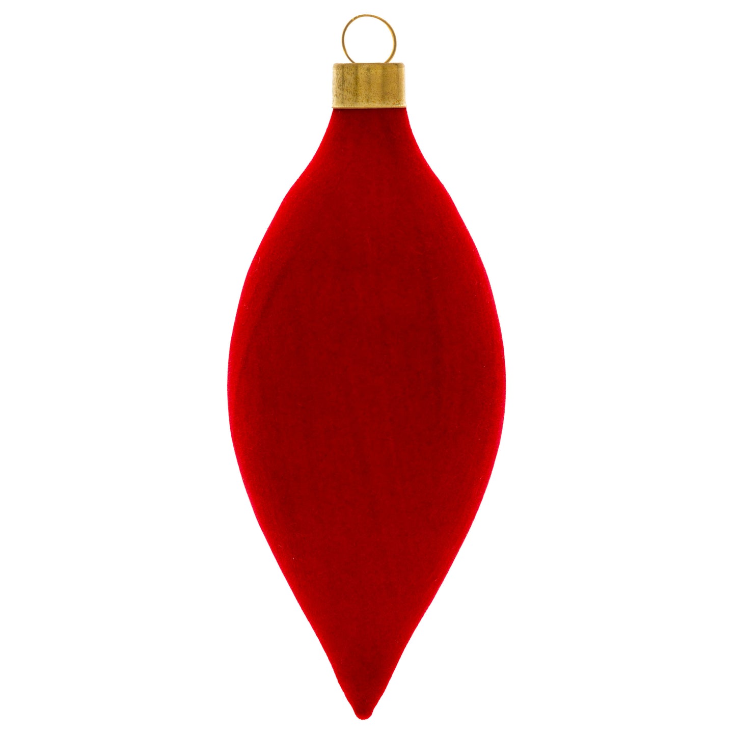 Red Felted Teardrop Ornament