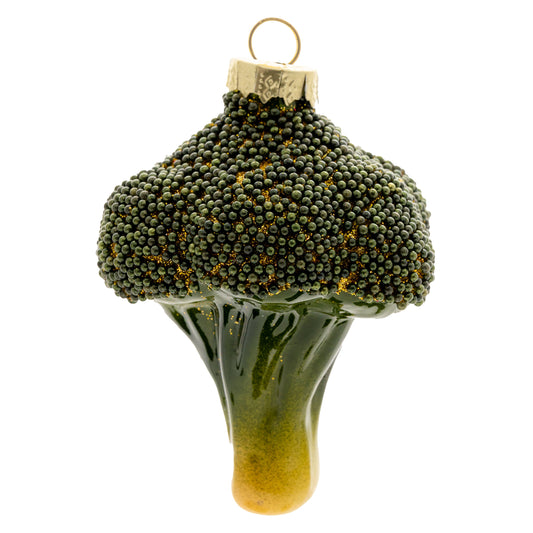 Broccoli Glass Ornament