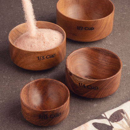 Natural - Set Of Four Sierra Measuring Cups