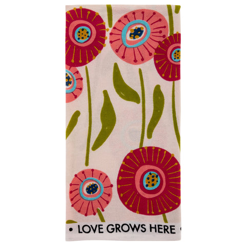 Love Grows Here Shelly Tea Towel