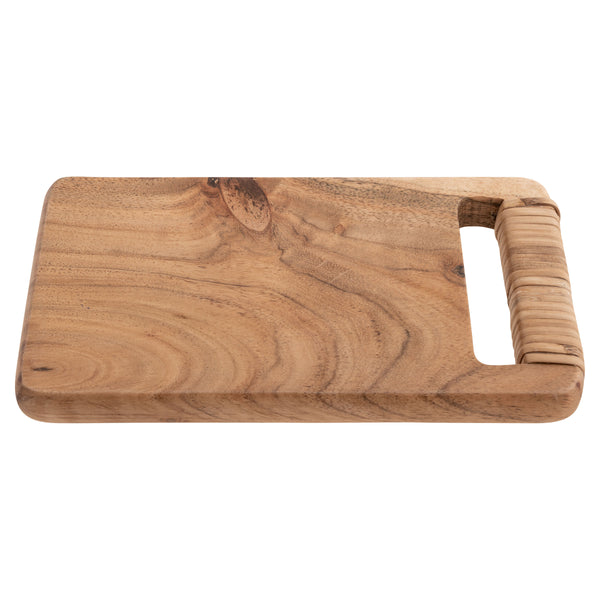 Karma Gifts Faith Cutting Board Acacia Wood Ceramic Handle Blessed Thankful